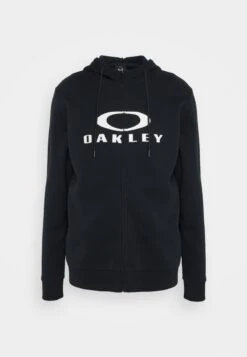 Oakley BARK HOODIE - Sweatjacke - Black/white
