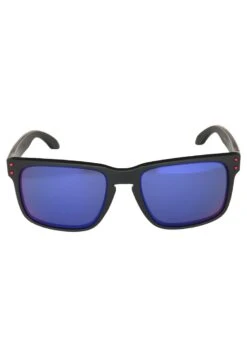 Oakley HOLBROOK UNISEX - Sonnenbrille - Matte Black/positive Red Iridium -Oakley 209bc9bc41ff485aad5788c8e65c8964