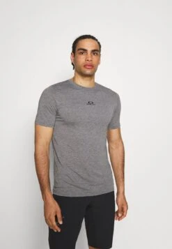 Oakley BARK NEW - T-Shirt Basic - Athletic Heather Grey