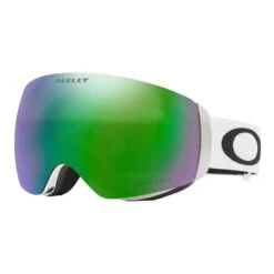 Skibrille Oakley Flight Deck XM Matte White Mit Prizm Jade Gläser
