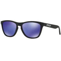 Oakley Frogskins Sonnenbrille Matte Black/Violet Iridium Damen, Herren