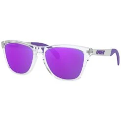 Oakley Frogskins Mix Sonnenbrille Polished Clear/Violet Iridium Polarized Damen, Herren