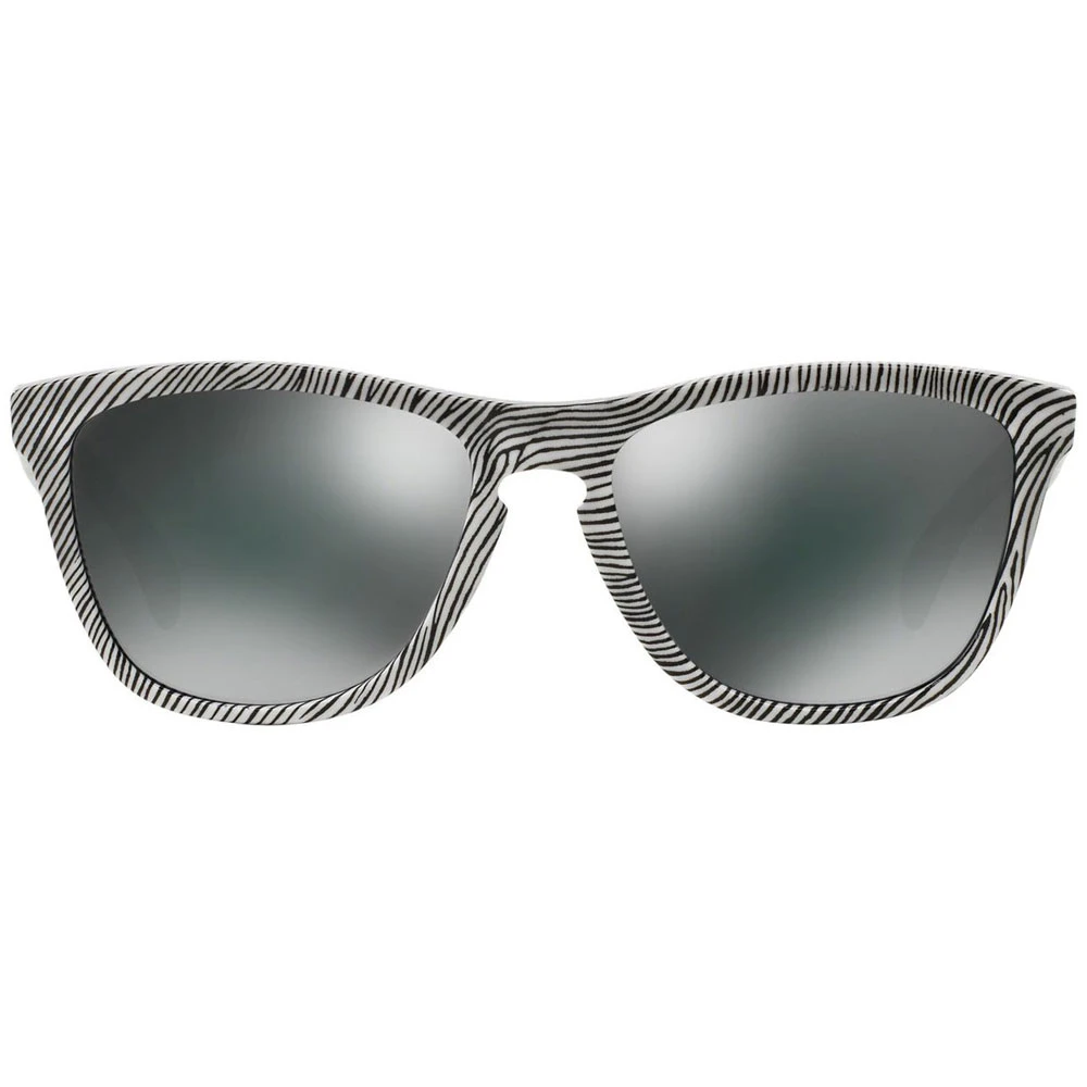 Oakley Frogskins Sonnengläser Fingerprint Black White/Black Iridium Damen, Herren 4 Oakley Frogskins Sonnengläser Fingerprint Black White/Black Iridium Damen, Herren – Bild 2