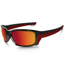 Oakley Straightlink Sportbrille Polished Black/Torch Iridium Polarized Herren