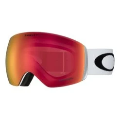 Skibrille Oakley Flight Deck Weiß Mit Glas Prizm Torch