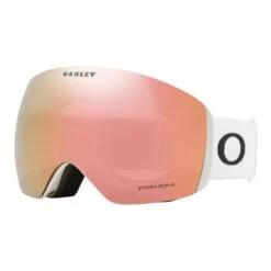 Oakley Flight Deck L Skibrille Matte White Mit Prizm Snow Rose Gold Iridium Glas