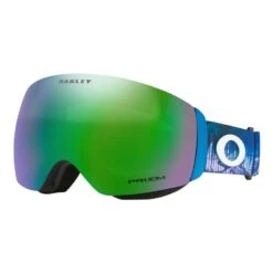 Oakley Flight Deck M Skibrille Mikaela Shiffrin Abstract Blue Mit Prizm Snow Jade Iridium Glas