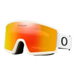 Oakley Target Line L Skibrille Matte White Mit Fire Iridium Glas