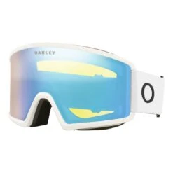 Oakley Target Line L Skibrille Matte White Mit HI Yellow Iridium Glas